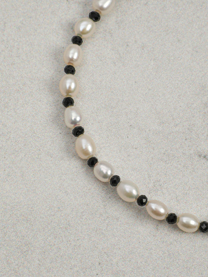 Lapis Lazuli & Freshwater Pearl Double-Strand Bracelet