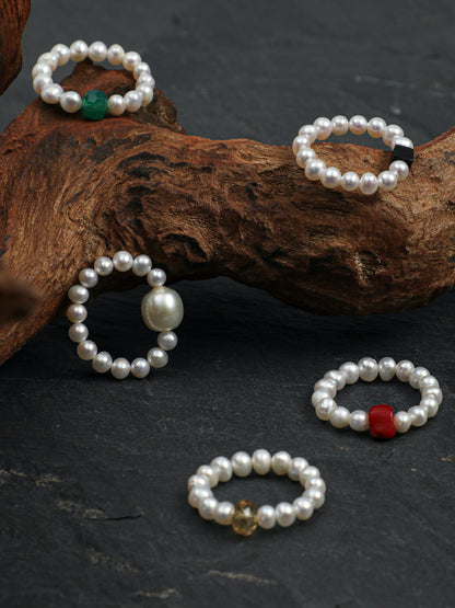 Five Elements Pearl Ring