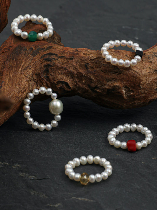 Five Elements Pearl Ring