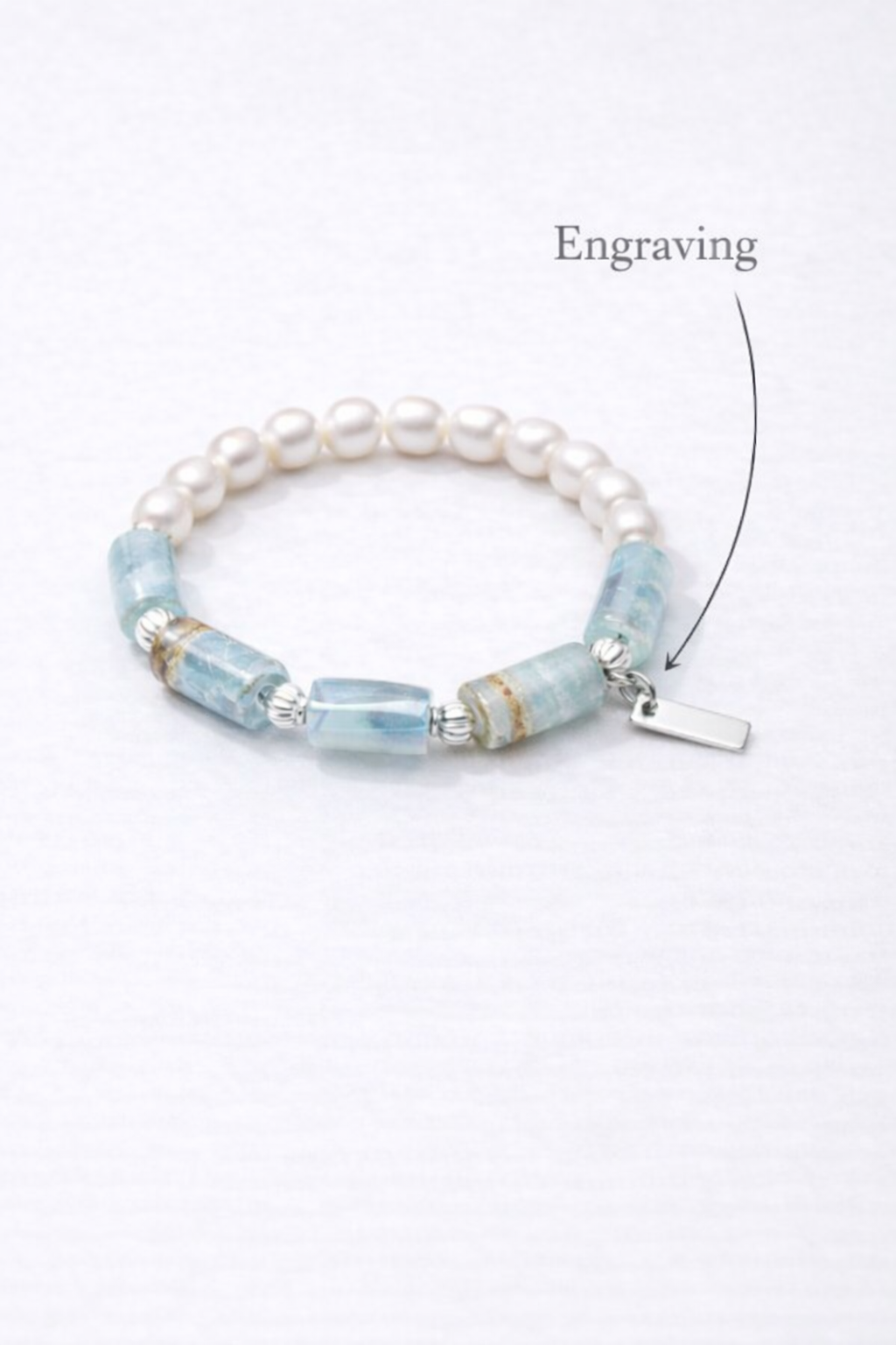 Freshwater Pearl & Amethyst Bracelet in Sterling Silver